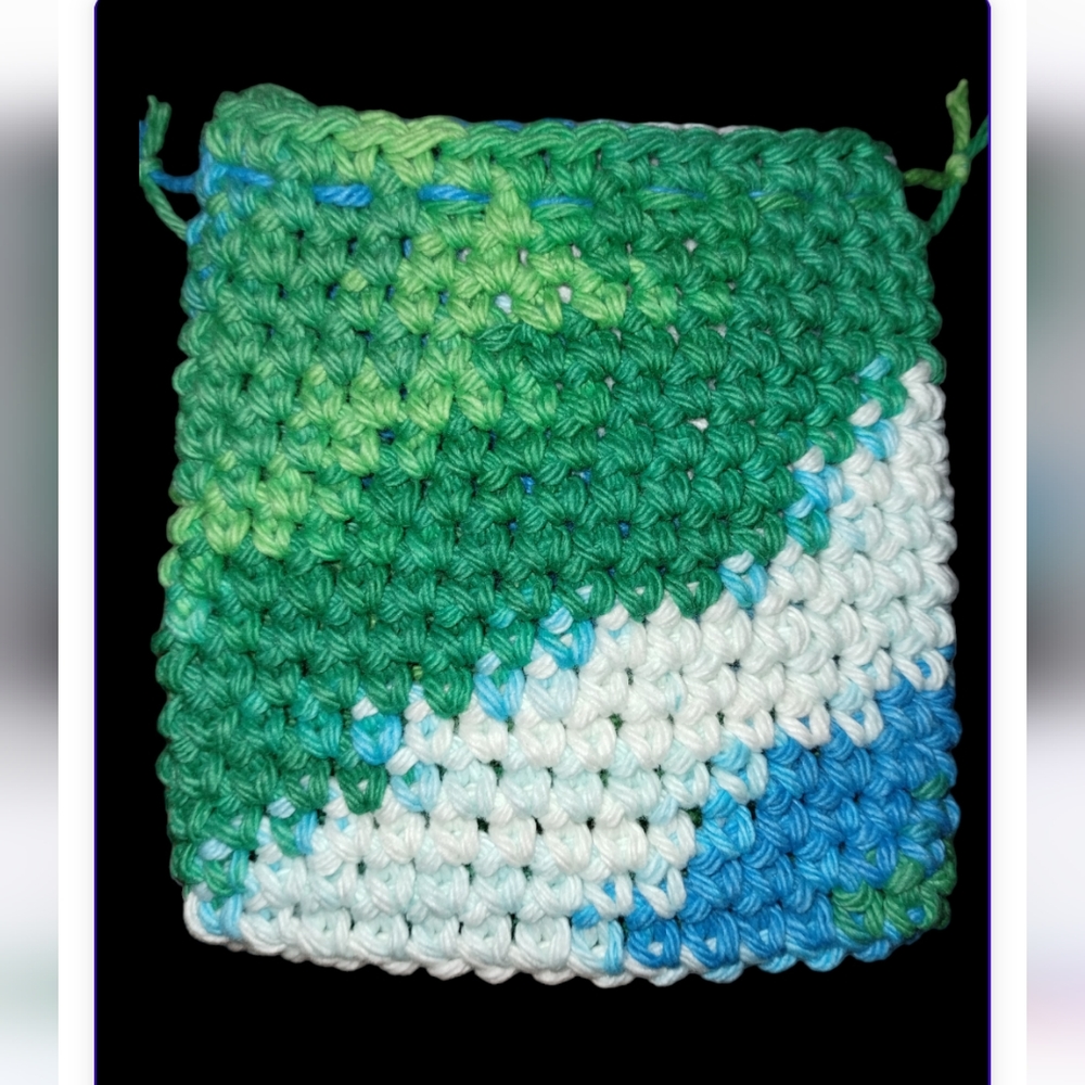 Auntie M's-Large Crochet Gem/Jewelry Sack